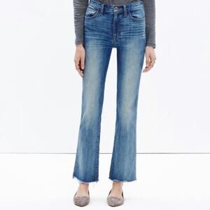 Madewell Light Wash 10” Cali High Riser Demi Boot Cut Jeans 25